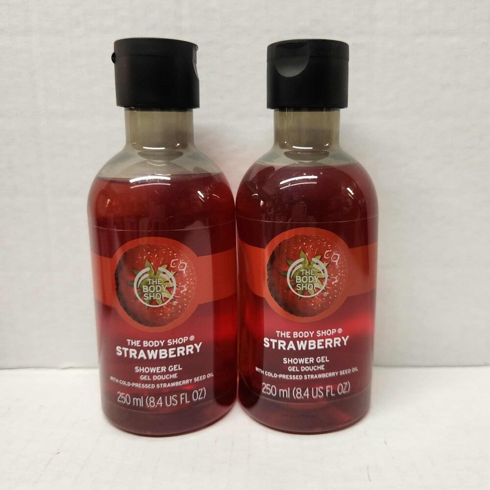 The Body Shop Shower Gel Strawberry 2 Pack 250ml Each